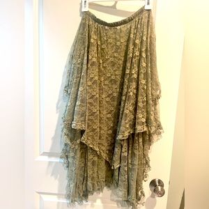 Free people lace skirt